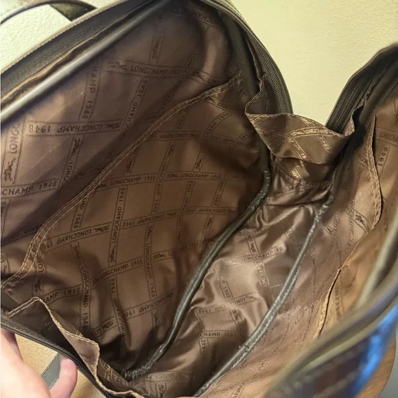 Vintage Longchamp Leather Backpack - Picture 8 of 10